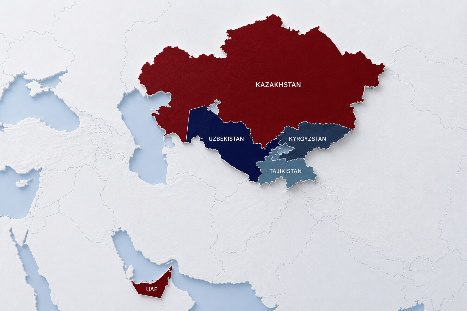 IBC Global presence map: warehouse real estate area by country, thousand m²